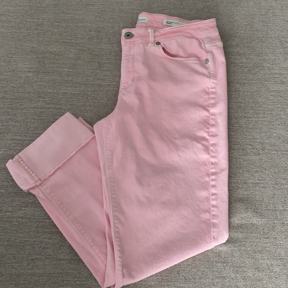 J.Jill authentic fit cropped pink jeans Size 10 Tall - Picture 3 of 9